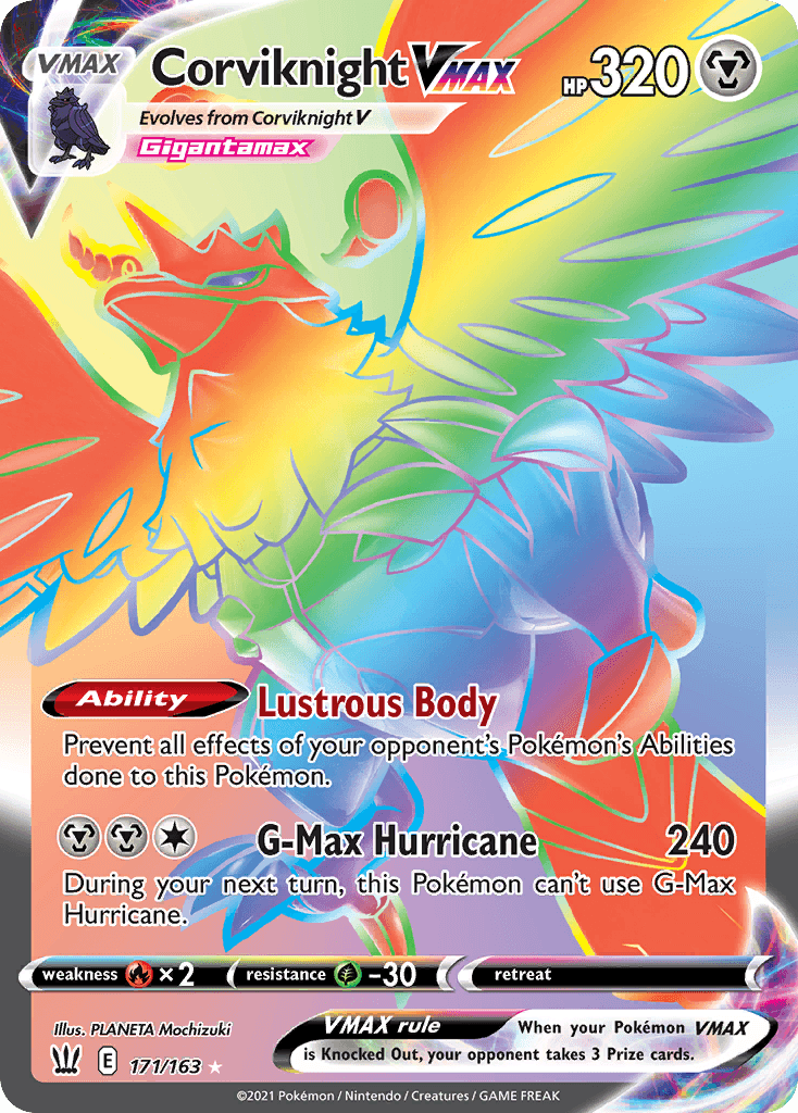 Corviknight VMAX Battle Styles card