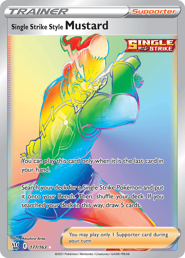 Single Strike Style Mustard Battle Styles card