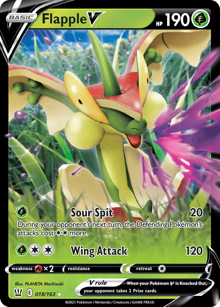 Flapple V Battle Styles card
