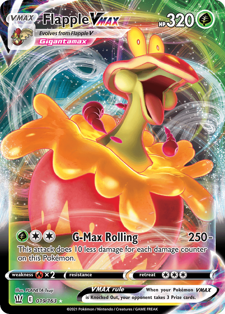 Flapple VMAX Battle Styles card
