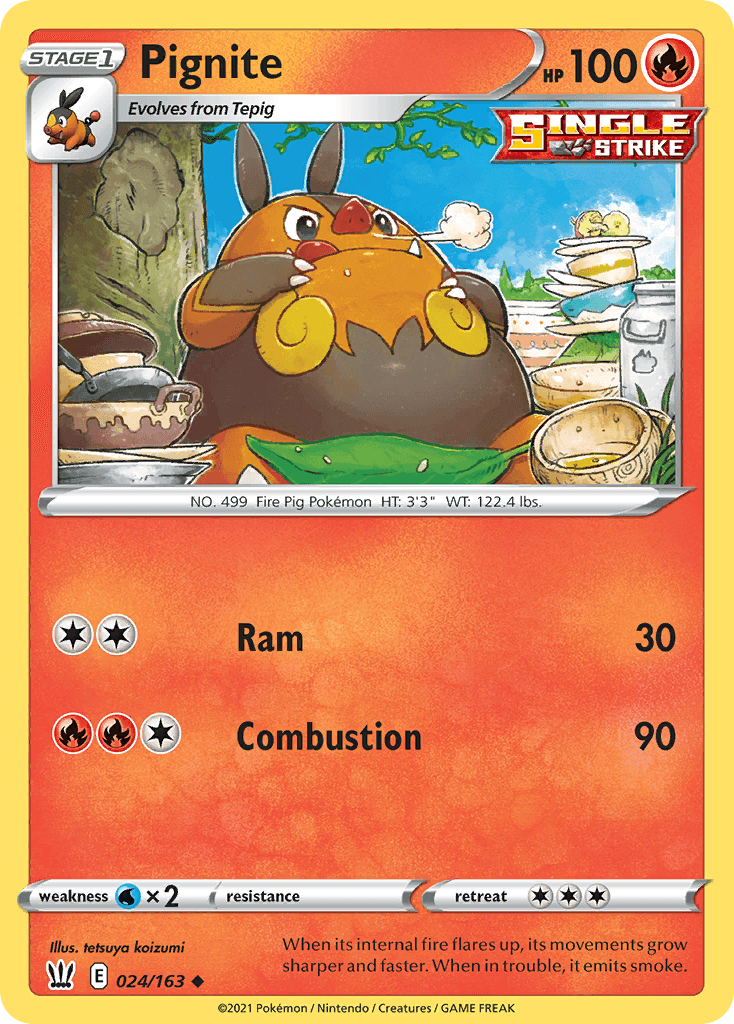 Pignite Battle Styles card