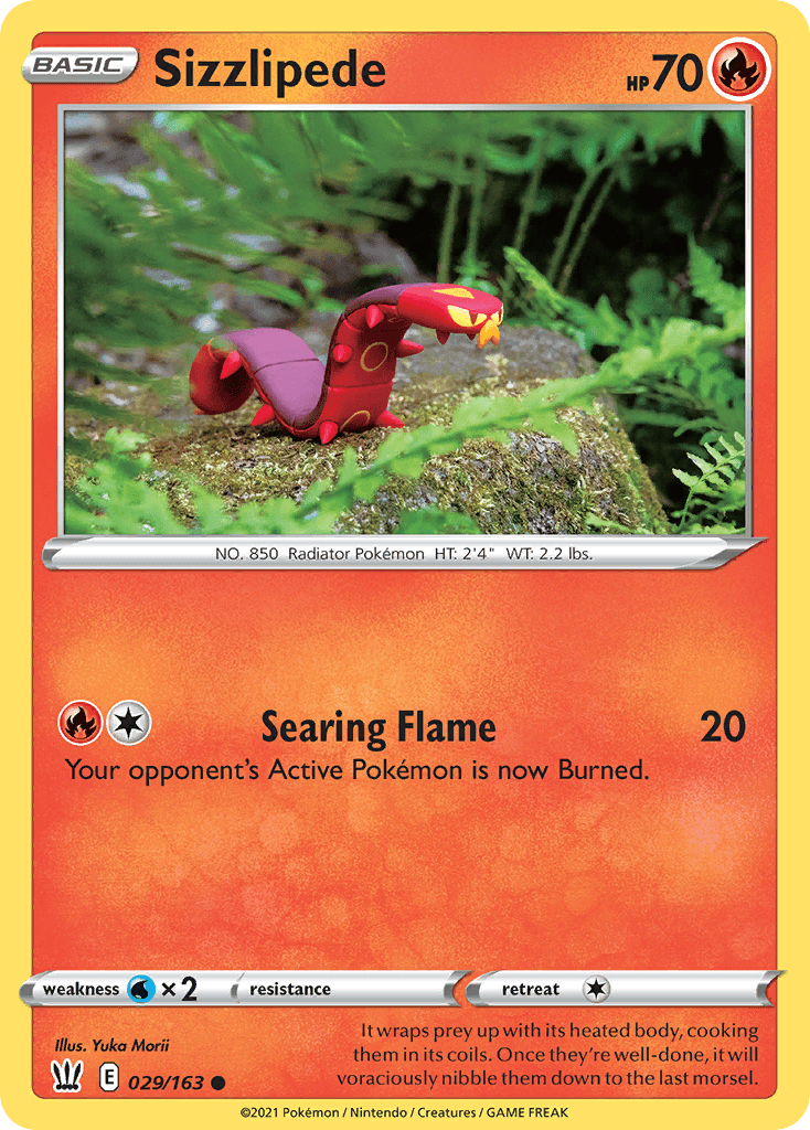 Sizzlipede Battle Styles card