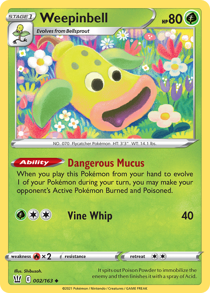 Weepinbell Battle Styles card