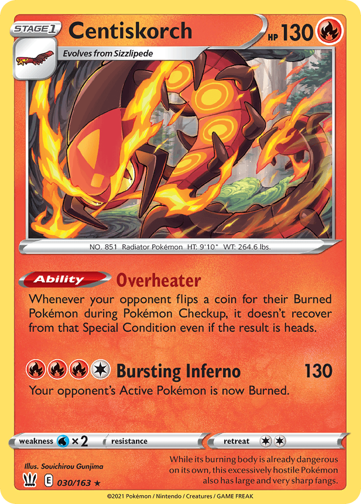 Centiskorch Battle Styles card