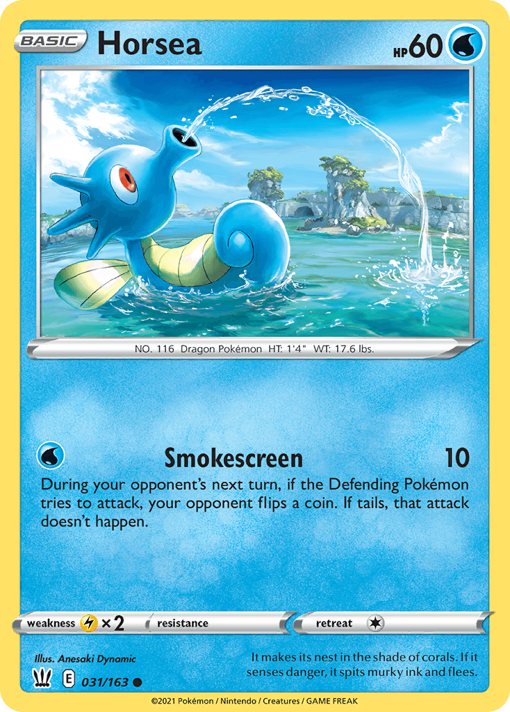 Horsea Battle Styles card