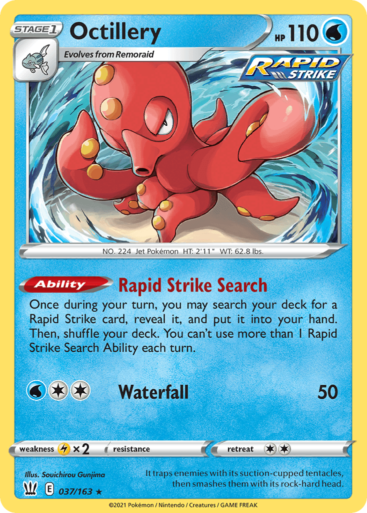 Octillery Battle Styles card