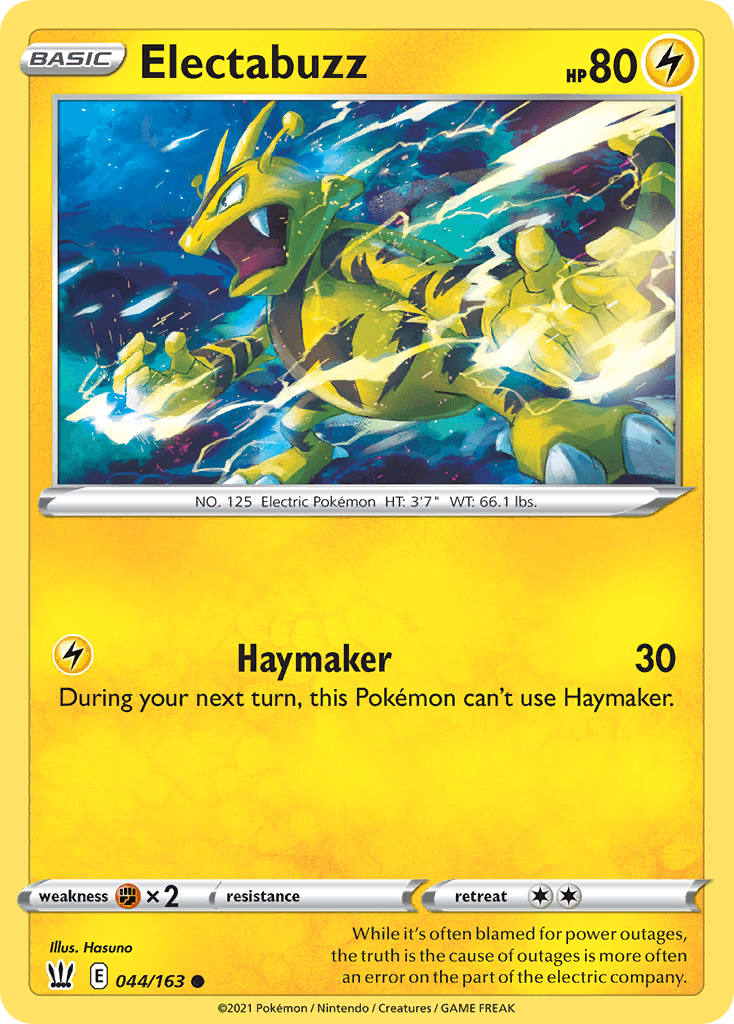 Electabuzz Battle Styles card
