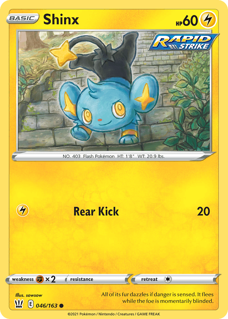 Shinx Battle Styles card