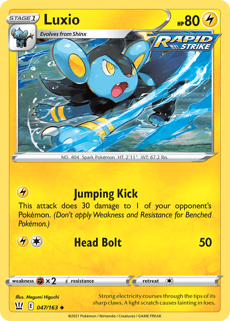 Luxio Battle Styles card