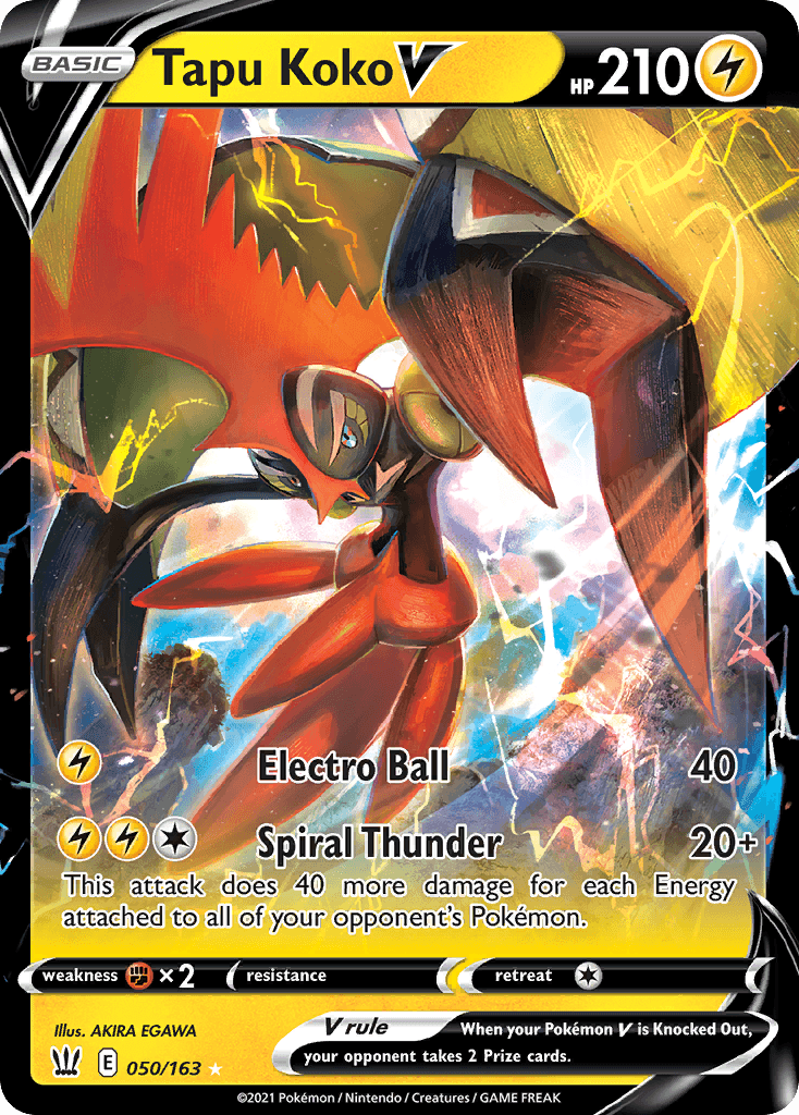 Tapu Koko V Battle Styles card