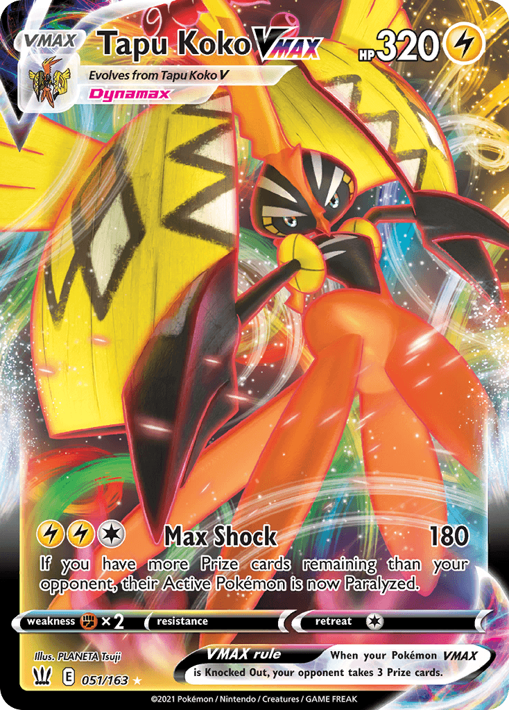 Tapu Koko VMAX Battle Styles card