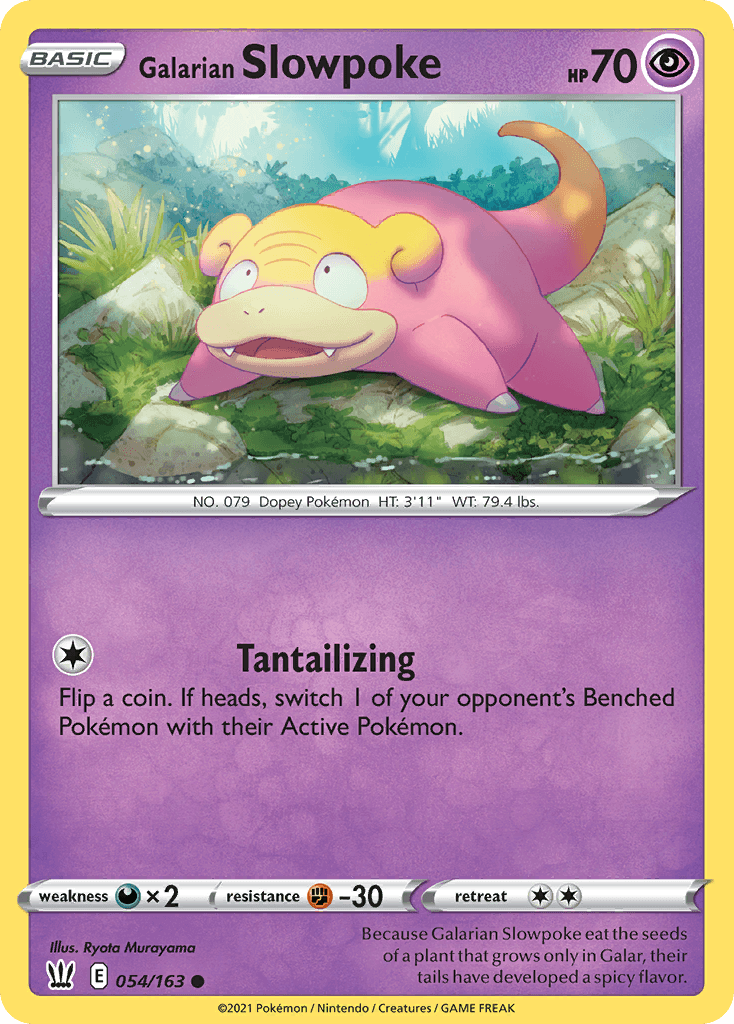 Galarian Slowpoke Battle Styles card