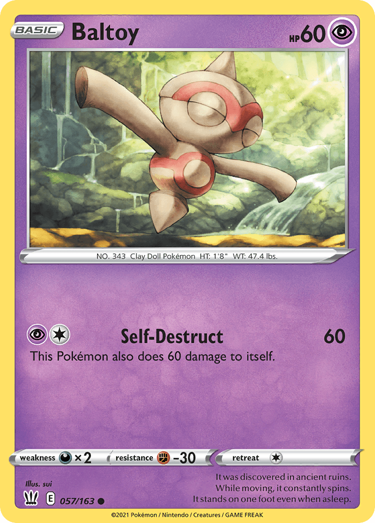 Baltoy Battle Styles card