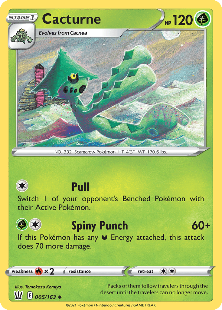 Cacturne Battle Styles card
