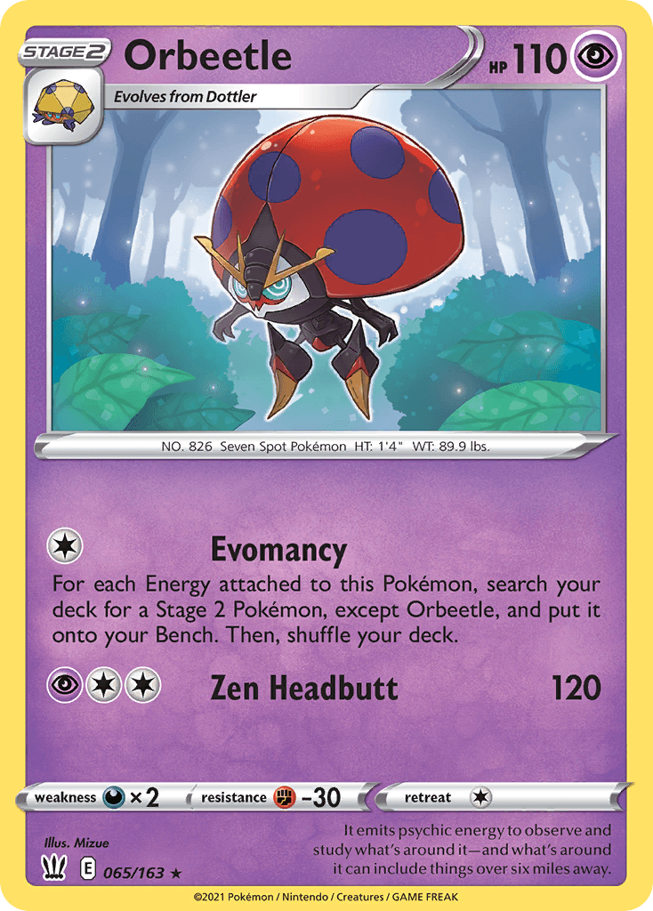 Orbeetle Battle Styles card