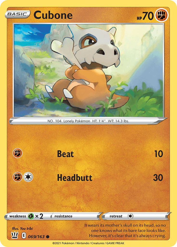 Cubone Battle Styles card