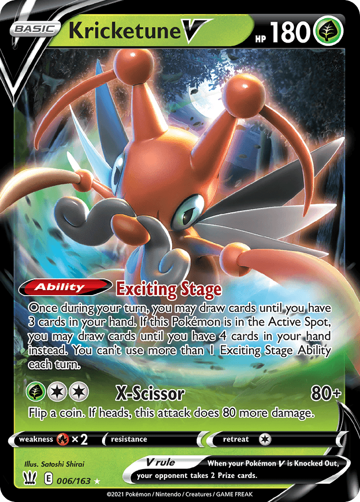 Kricketune V Battle Styles card