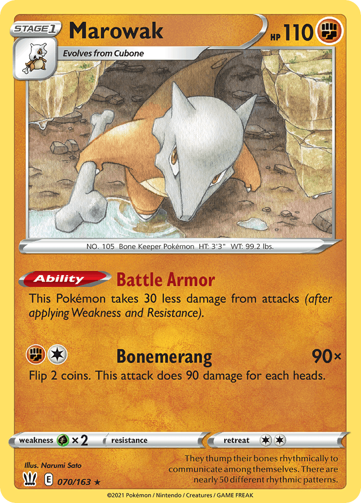 Marowak Battle Styles card