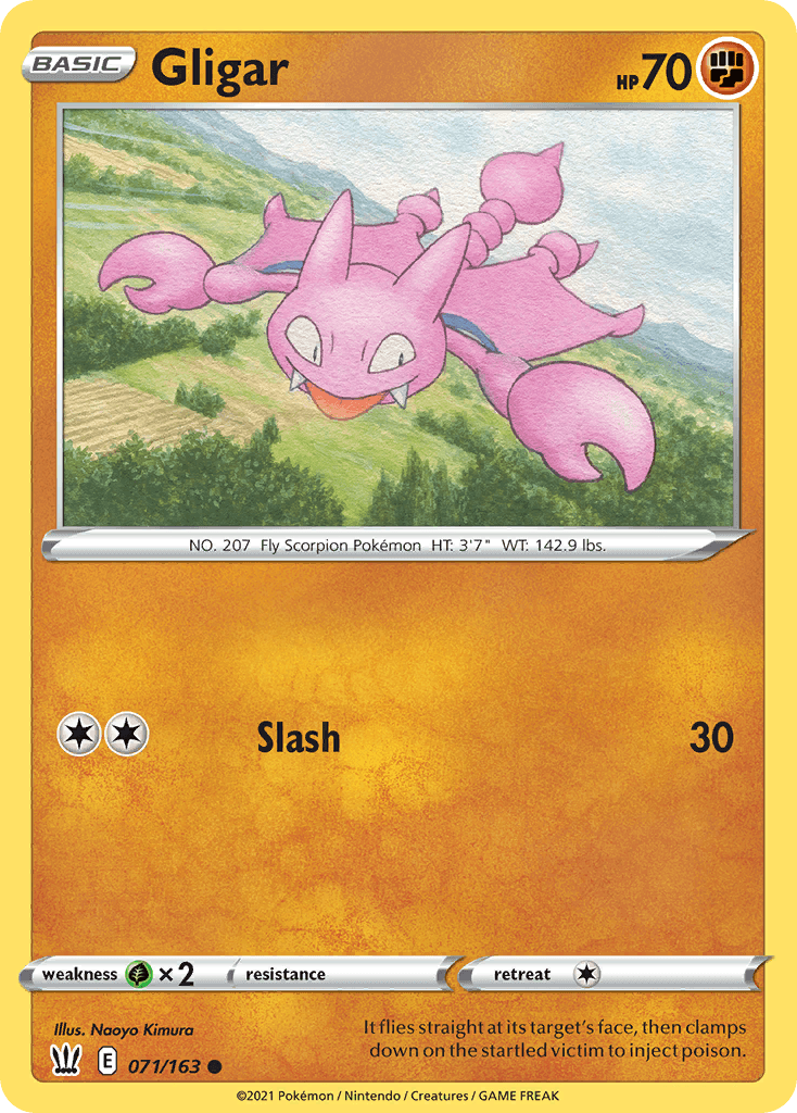 Gligar Battle Styles card