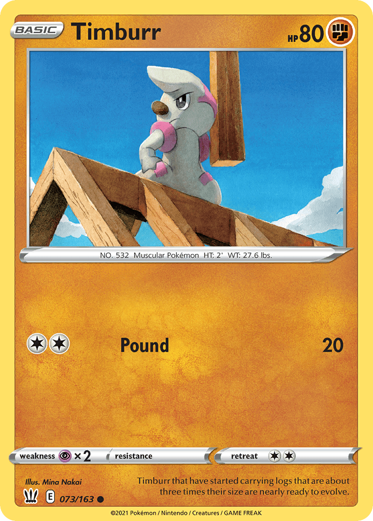 Timburr Battle Styles card