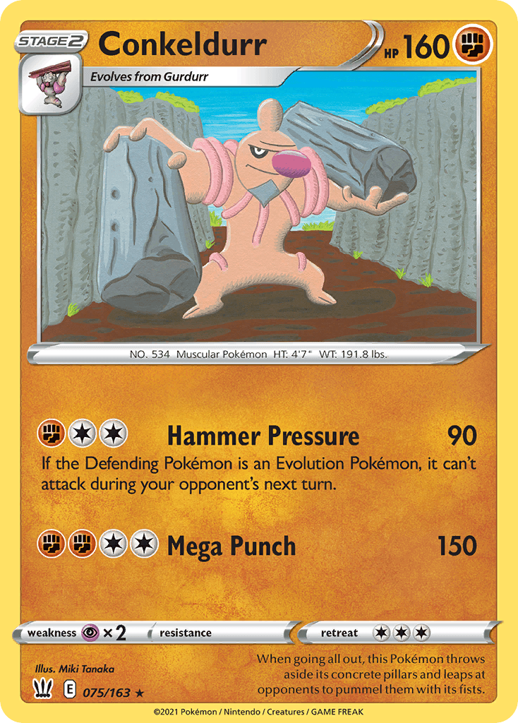 Conkeldurr Battle Styles card