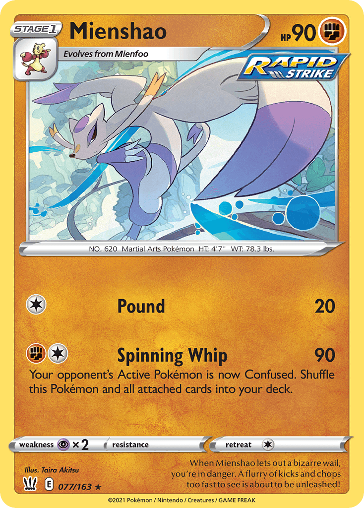 Mienshao Battle Styles card