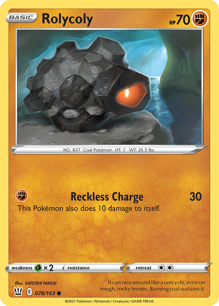 Rolycoly Battle Styles card