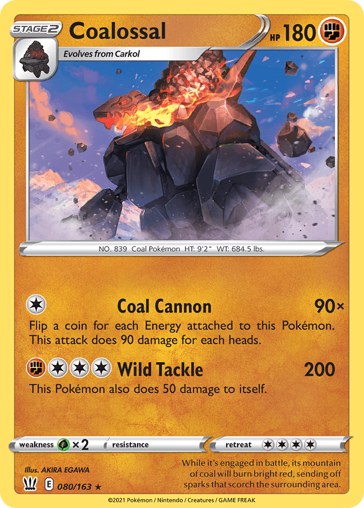 Coalossal Battle Styles card