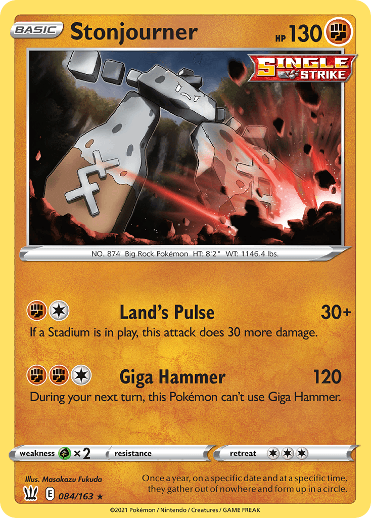 Stonjourner Battle Styles card