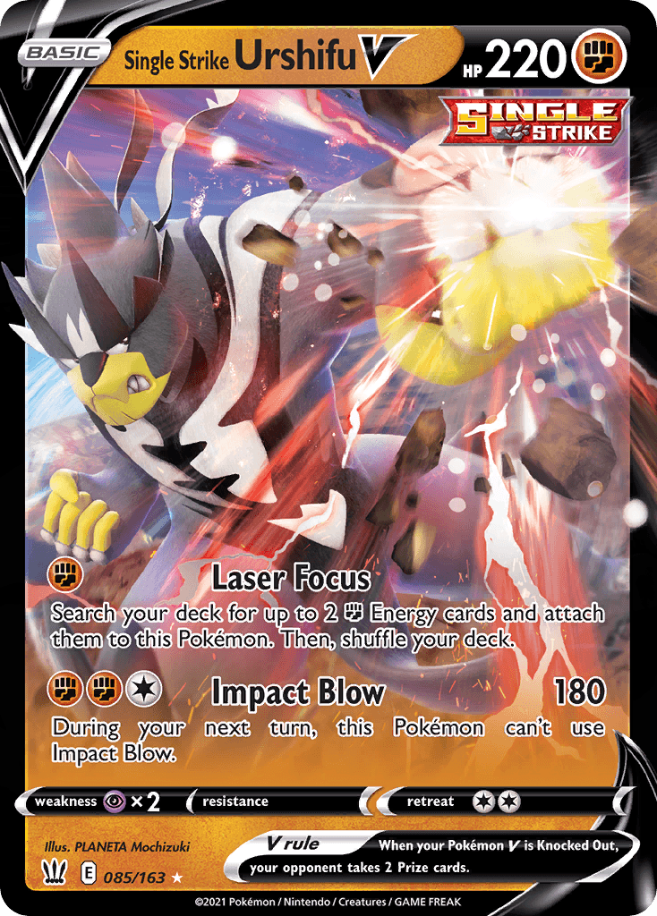Single Strike Urshifu V Battle Styles card