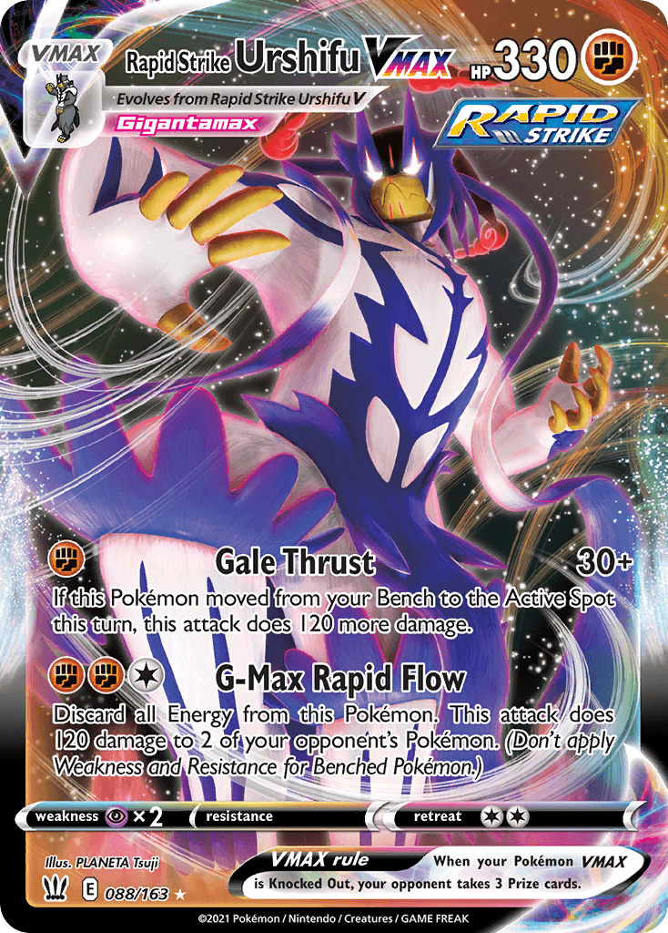 Rapid Strike Urshifu VMAX Battle Styles card