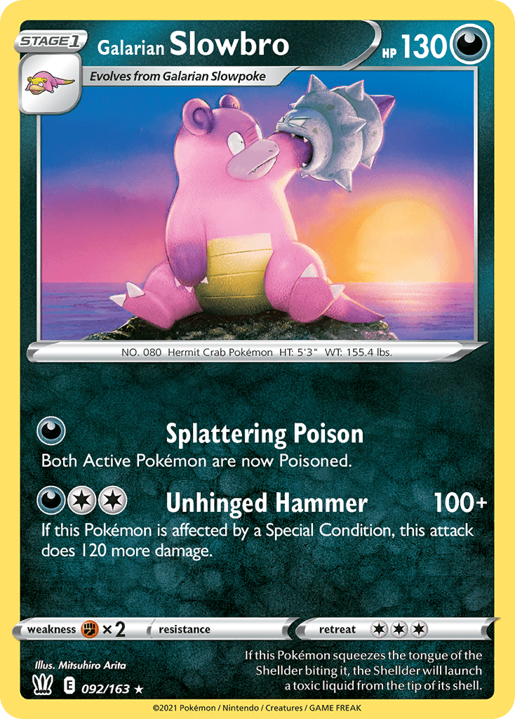 Galarian Slowbro Battle Styles card