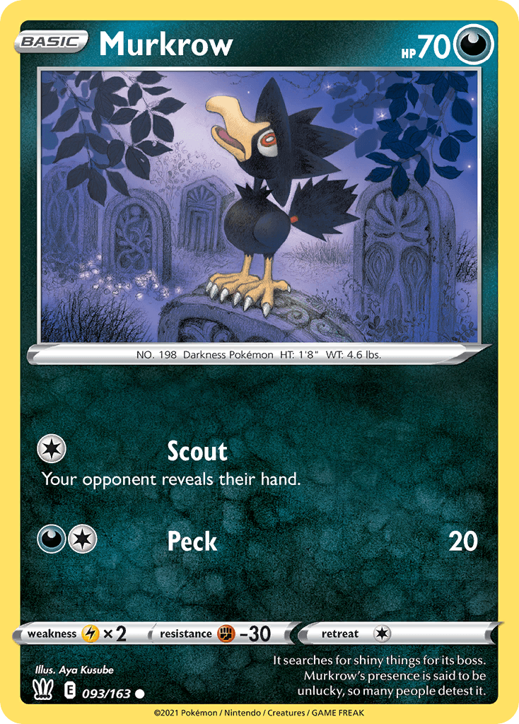 Murkrow Battle Styles card