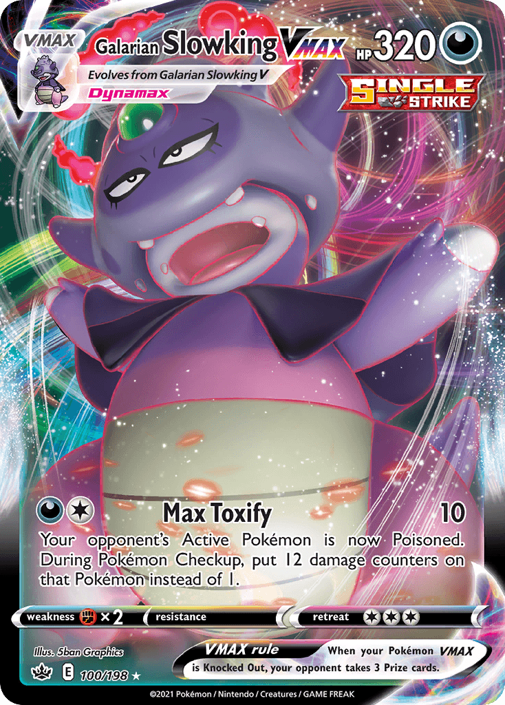Galarian Slowking VMAX Chilling Reign card