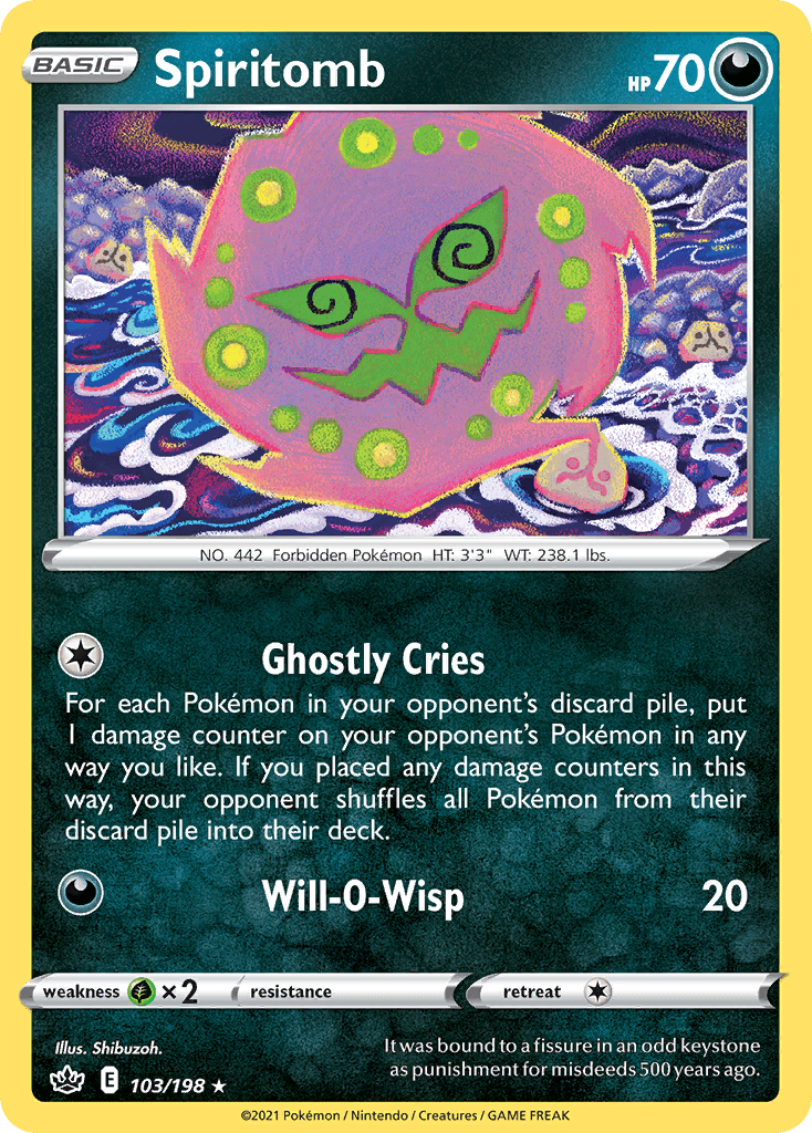 Spiritomb Chilling Reign card