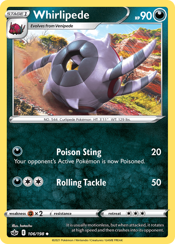 Whirlipede Chilling Reign card