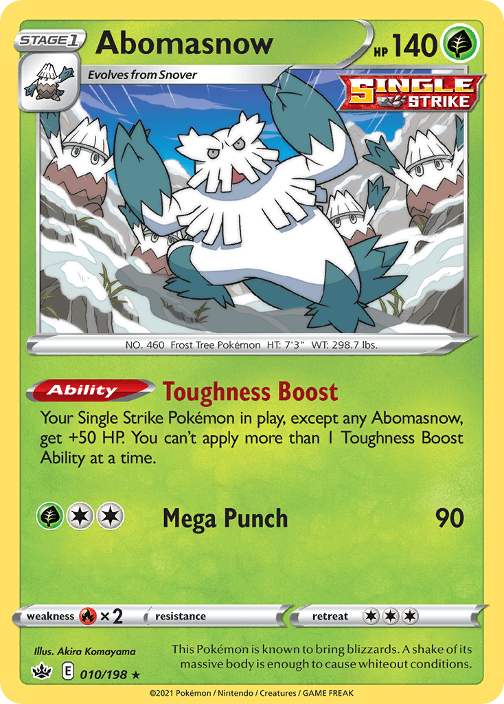 Abomasnow Chilling Reign card