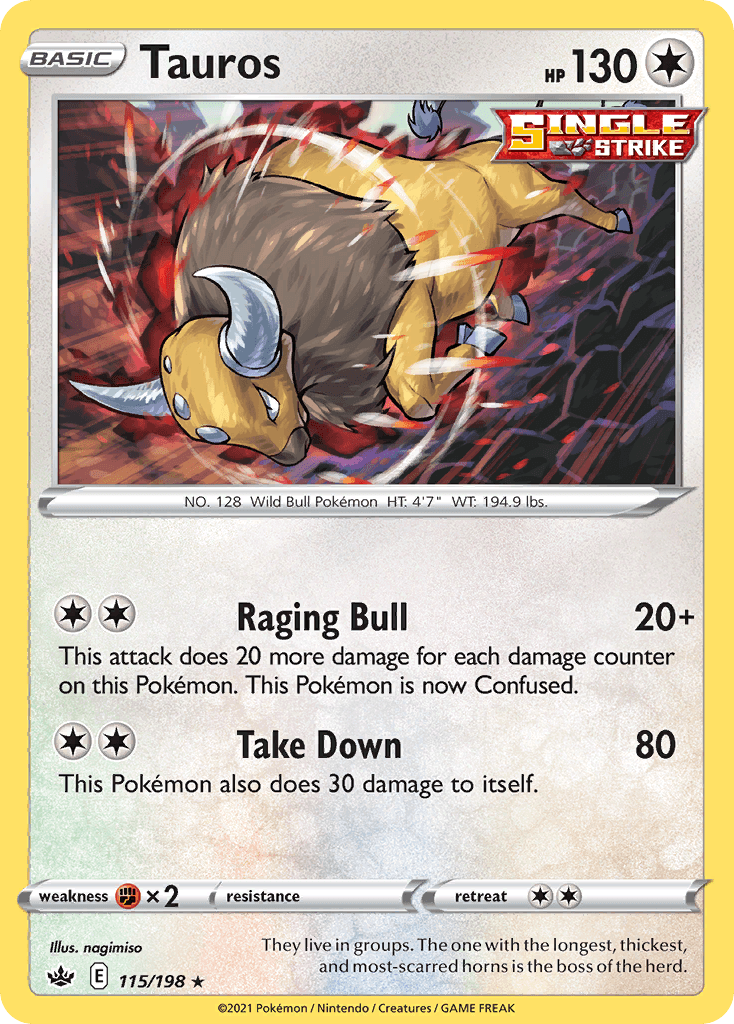 Tauros Chilling Reign card