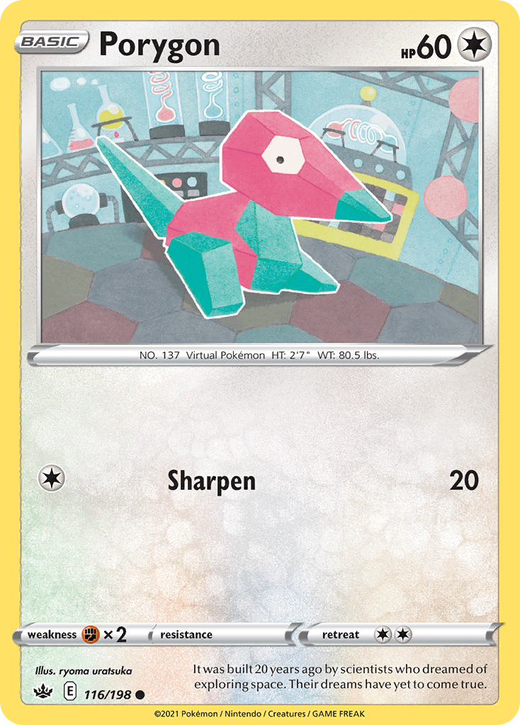 Porygon Chilling Reign card