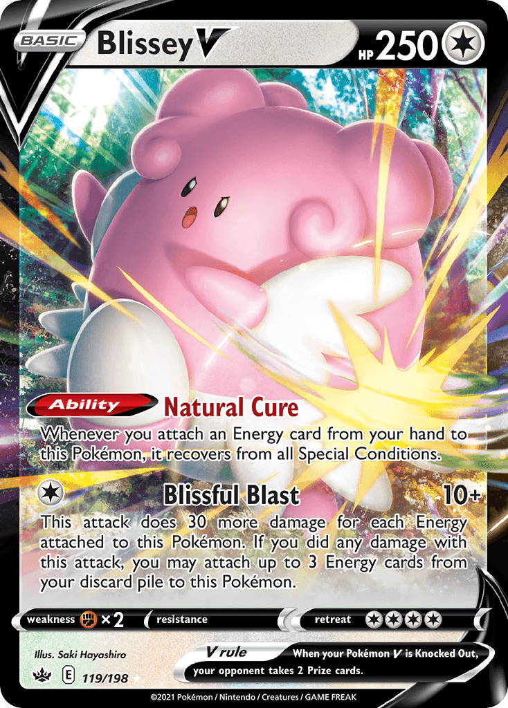 Blissey V Chilling Reign card