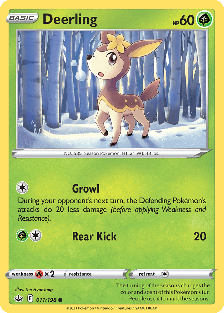 Deerling Chilling Reign card