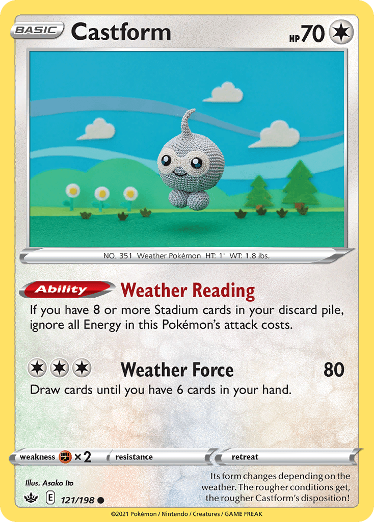 Castform Chilling Reign card