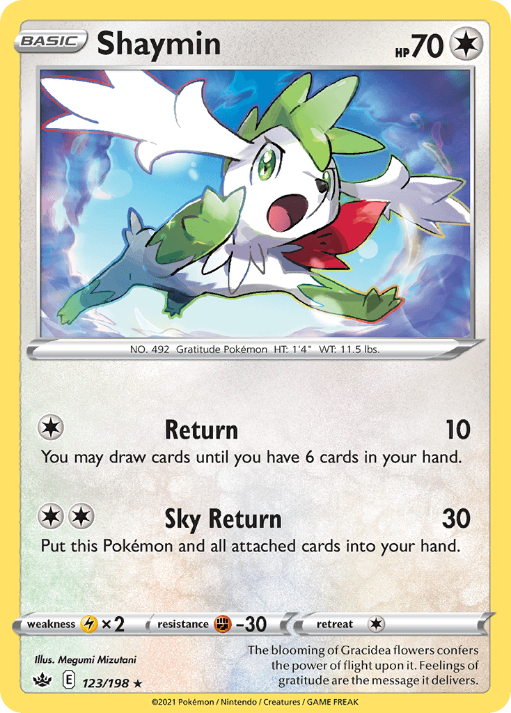 Shaymin Chilling Reign card