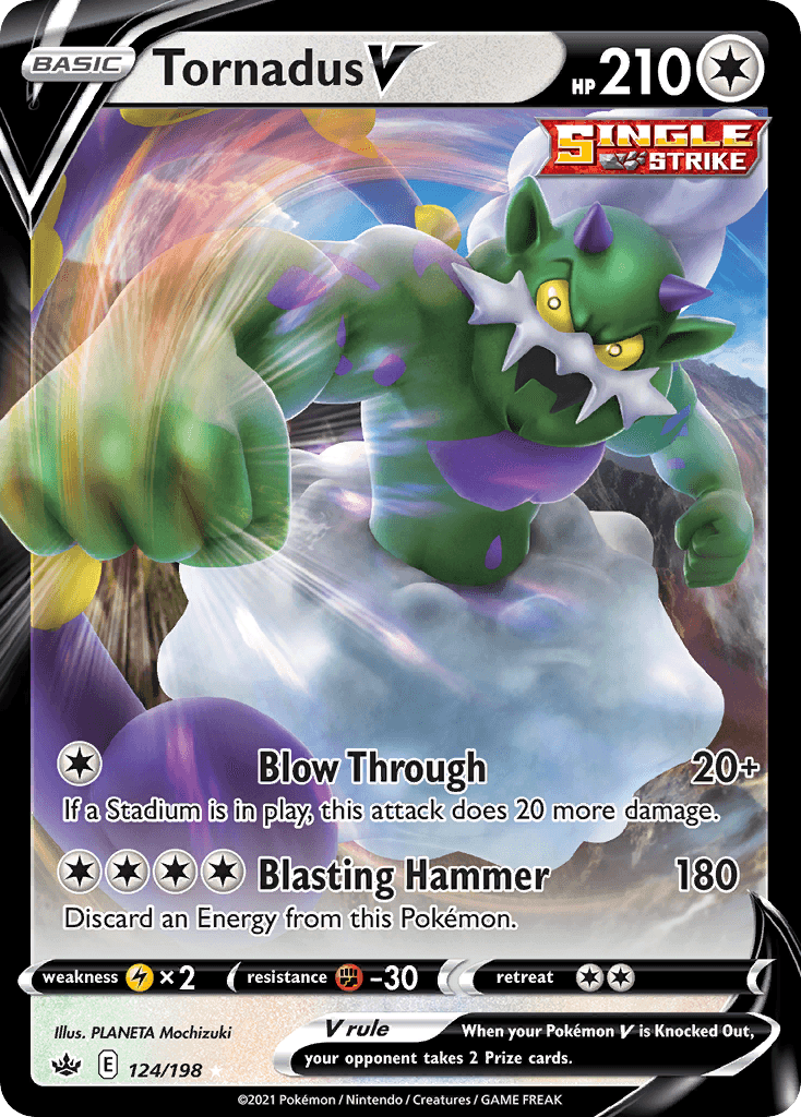 Tornadus V Chilling Reign card