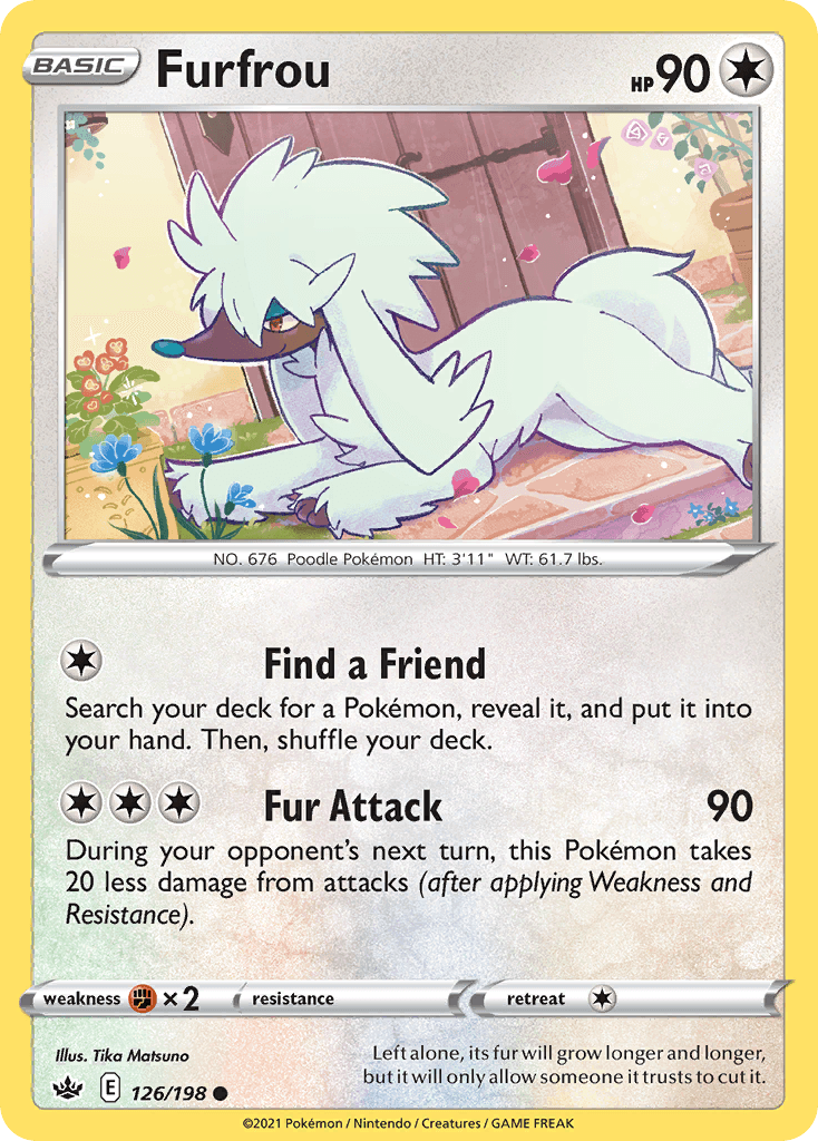 Furfrou Chilling Reign card