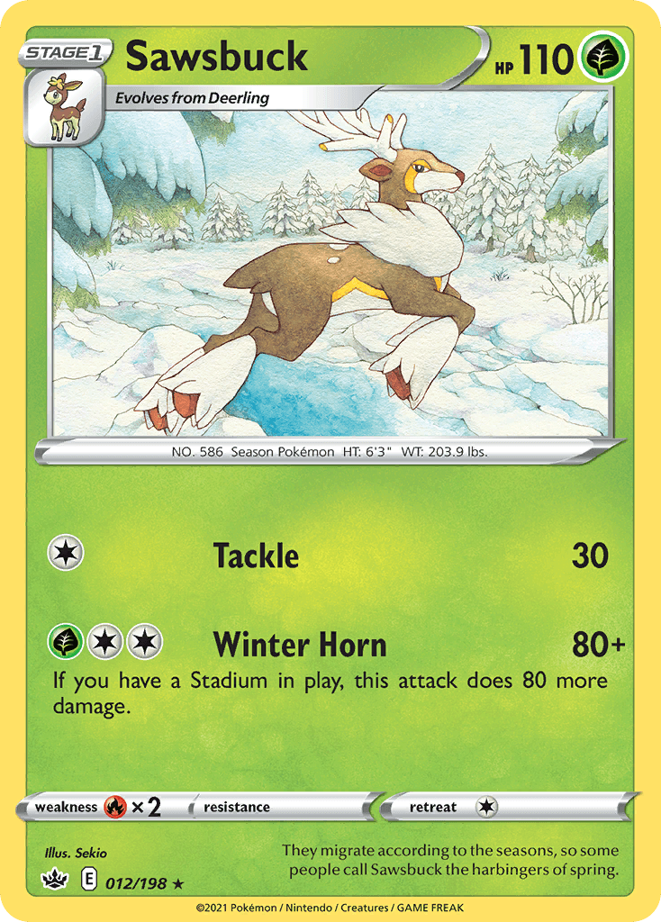 Sawsbuck Chilling Reign card