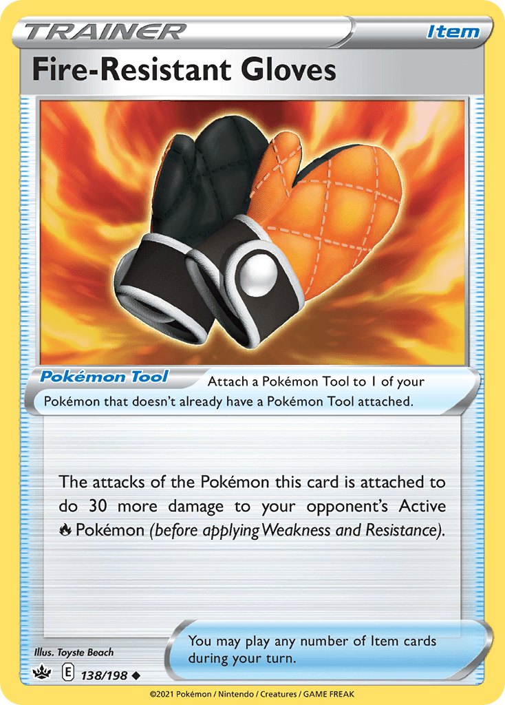 Fire-Resistant Gloves Chilling Reign card