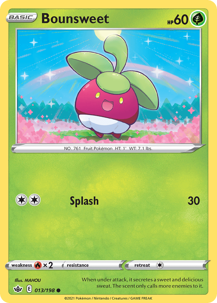 Bounsweet Chilling Reign card