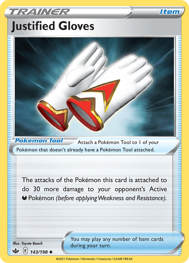 Justified Gloves Chilling Reign card