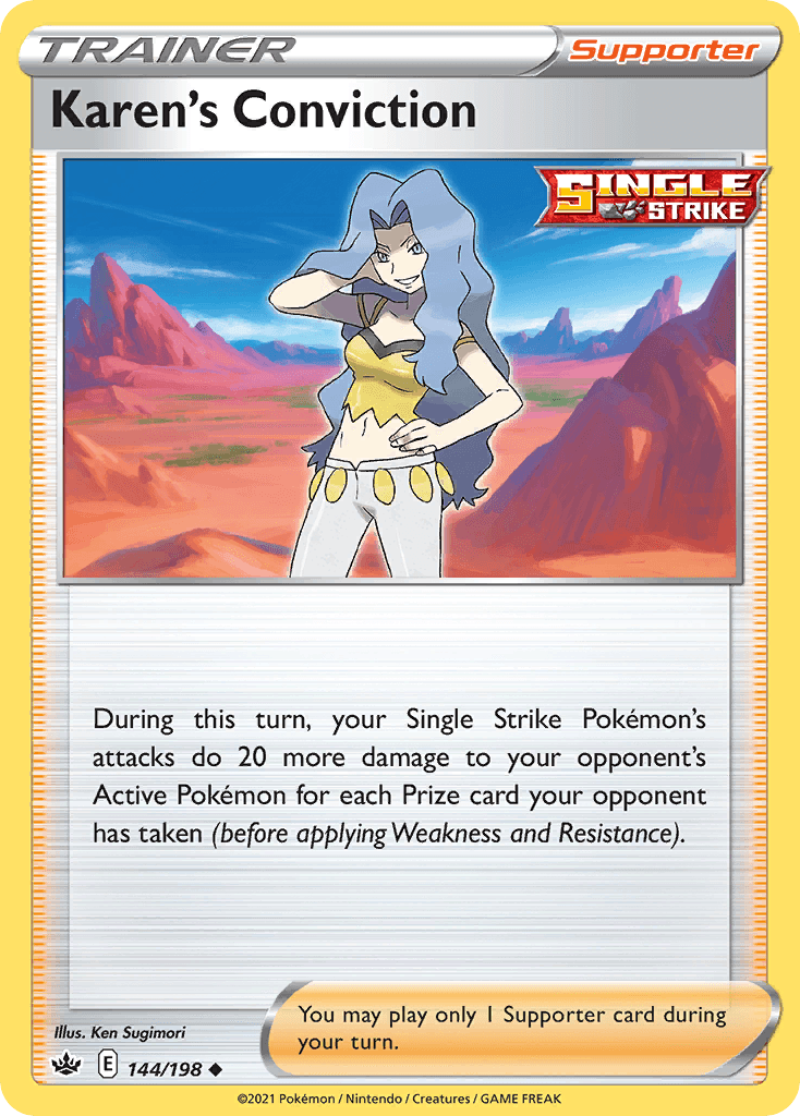 Karen's Conviction Chilling Reign card